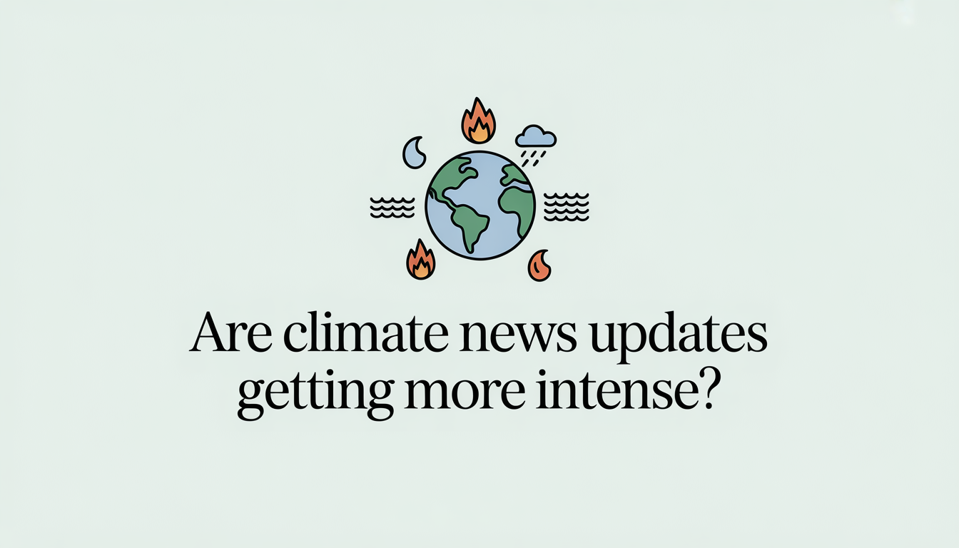 Are Climate News Updates Getting More Intense?